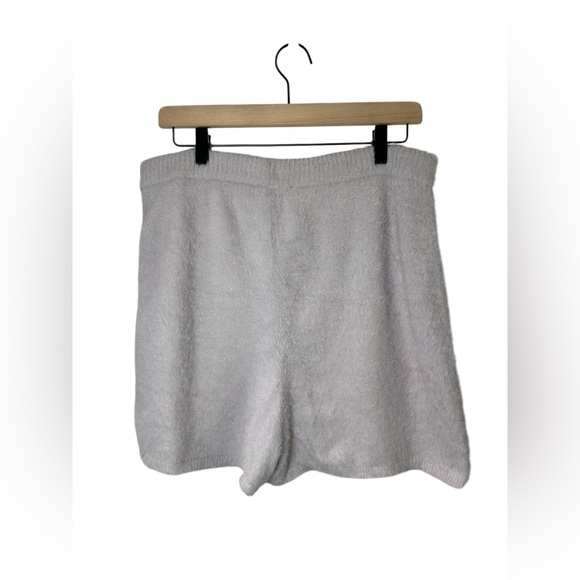 Express Women’s Purple Fuzzy Lounge Shorts Medium – NWT Cozy Drawstring - Picture 3 of 5